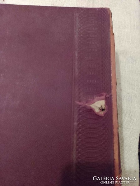 Átlőtt repesz sérült könyv ritkaság (1891) talán 1956 alatt sérült