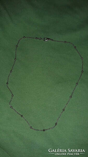 Very beautiful and interesting silver-plated metal necklace with ball decoration, 42 cm long according to the pictures 1