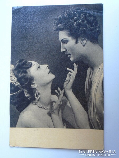 D196453 postcard - Gabriella the locksmith and Ferenc the Snow - 1956 ballet dance