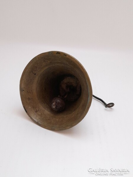 Antique copper bell, chime, sounds very nice, 9 cm