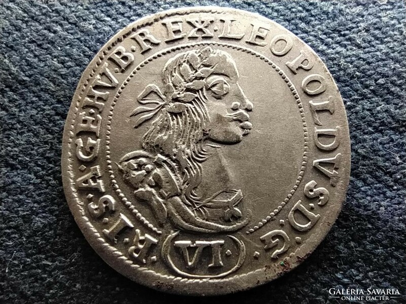I. Lipót (1657-1705) ezüst 6 Krajcár 1667 KB (id64481)