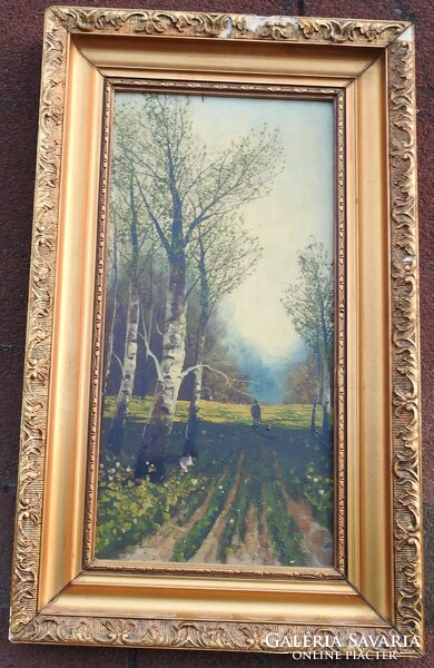 Unknown artist - marked oil landscape painting