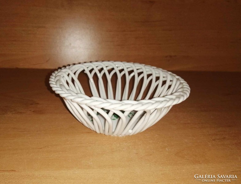 Herend Appony pattern woven bowl, basket - 12 cm (h)