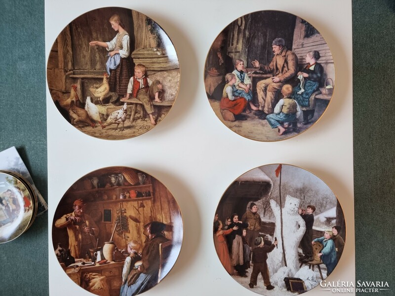 Albert anker decorative plate series from Switzerland 1986 Langenthal porcelain