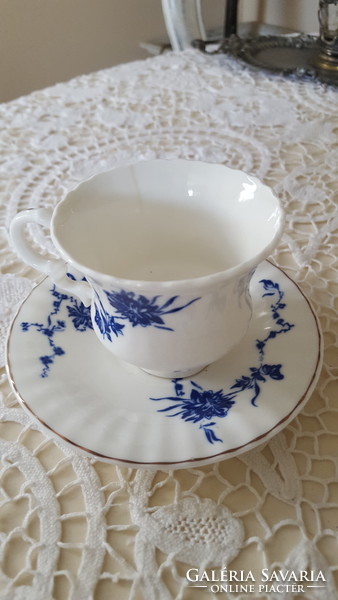 Old, artfil bone china coffee and tea set for 4 people