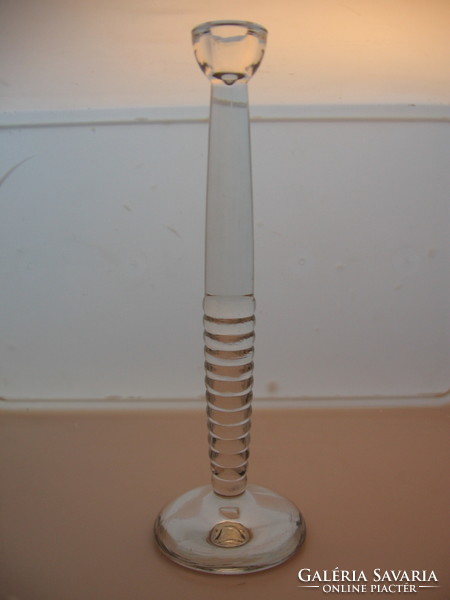 Large crystal candle holder