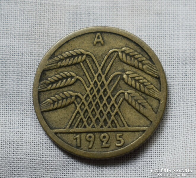 5 Reichspfennig, Germany, 1925 the pfenning, coin, money