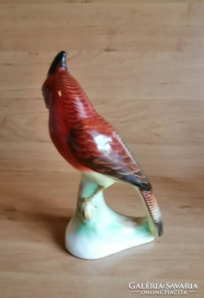 Bodrogkeresztúri kerámia papagáj figura 20 cm (po-4-2)