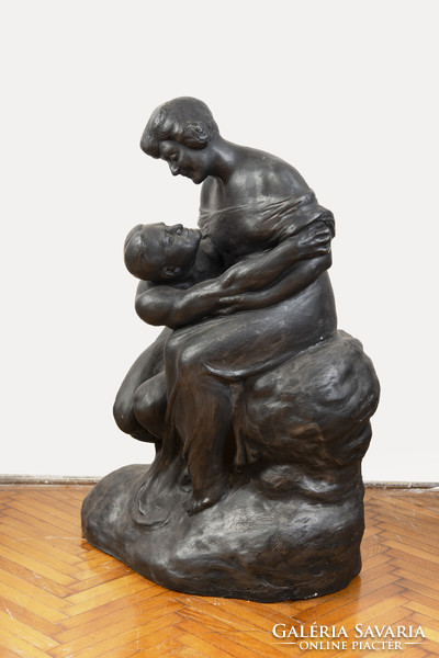 "Érzelmek" bronzírozott gipsz szobor