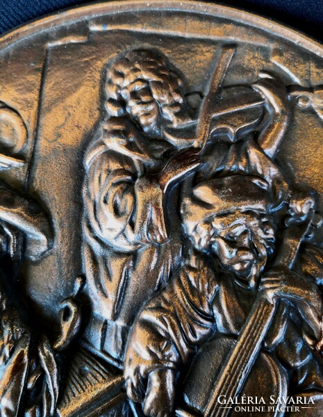 DT/282 – Zenészek, bronzírozott falikép