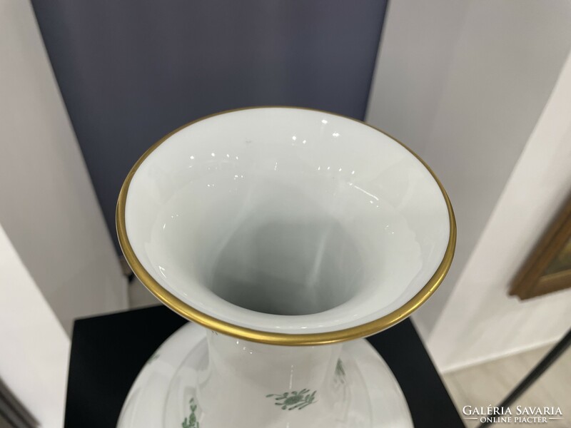 Herendi Apponyi mintás nagy váza porcelán 48cm