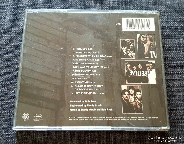 Bon Jovi - Keep The Faith eredeti CD, használt