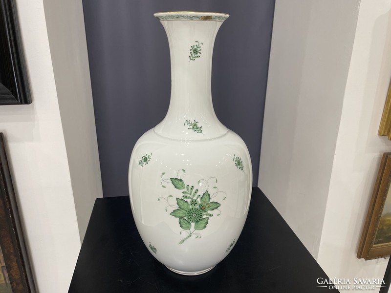 Herendi Apponyi mintás nagy váza porcelán 48cm