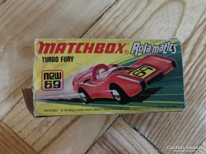 Matchbox Turbo Fury | Hibás dobozával | Kis autó | Modell autó