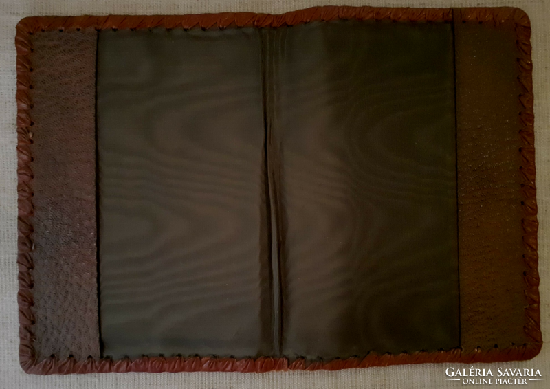 Retro handmade leather book cover