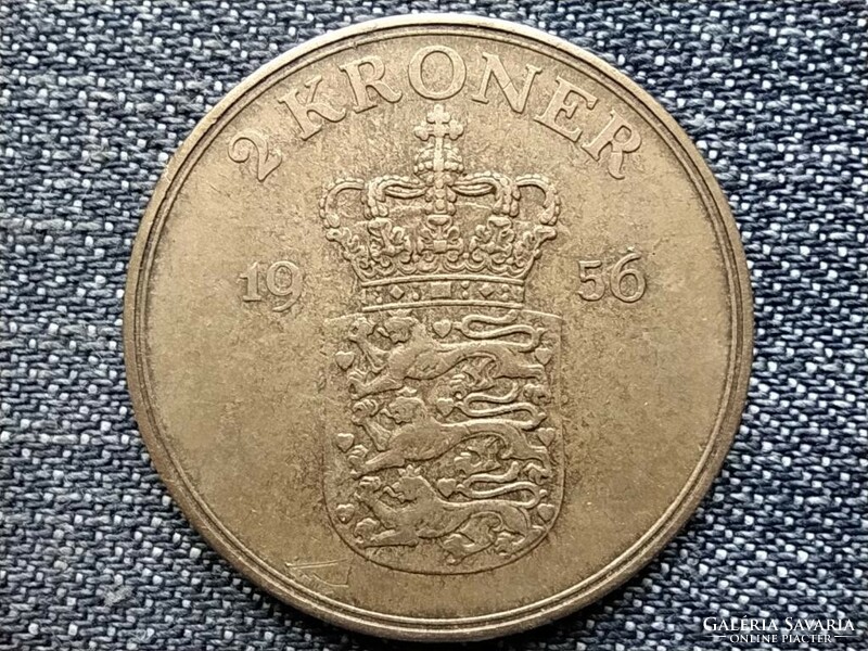 Denmark ix. Frigyes (1947-1972) 2 crowns 1956 (id43877)