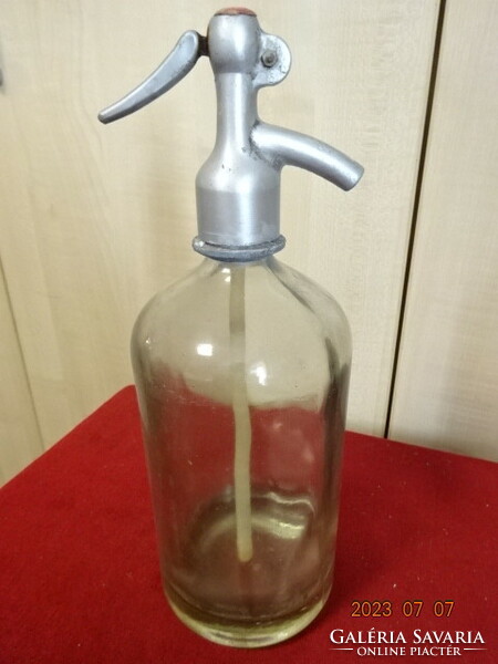 Retro soda bottle, total height 31.5 cm. Jokai.