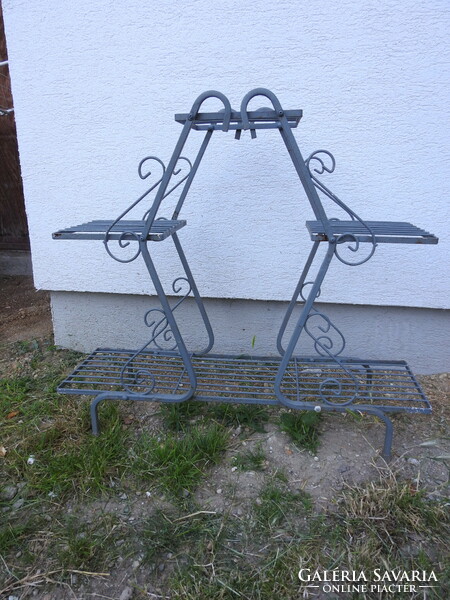 Wrought iron flower stand
