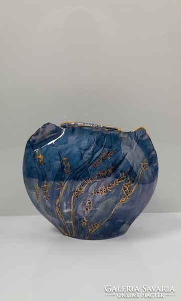 Különleges porcelán váza , Segesdi Bori - 51478