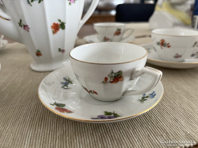 Porcelain coffee set victoria china czechoslovakia
