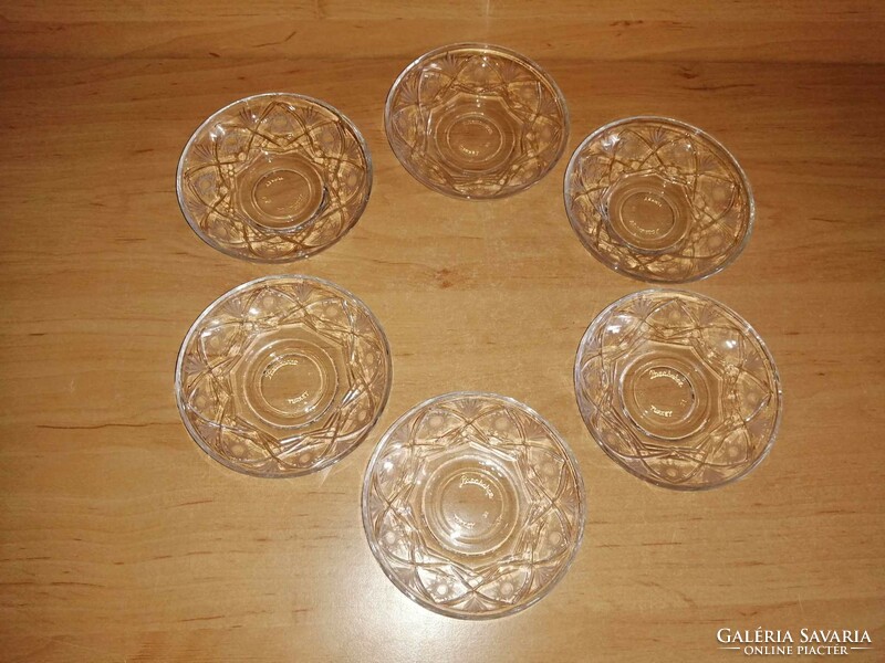 Turkish glass small plate set 6 pcs - diam. 10.3 cm (36/d)