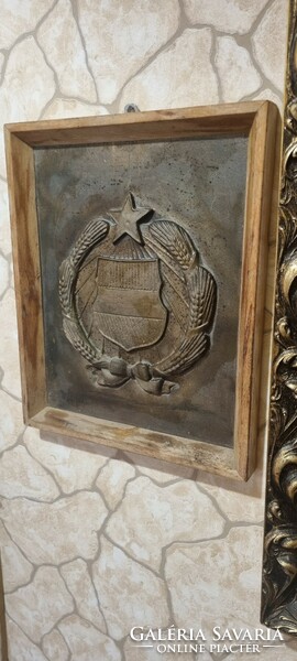 Old bronze cooper coat of arms 4.5 kg