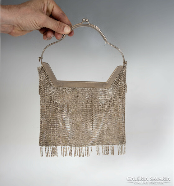 Silver theater bag