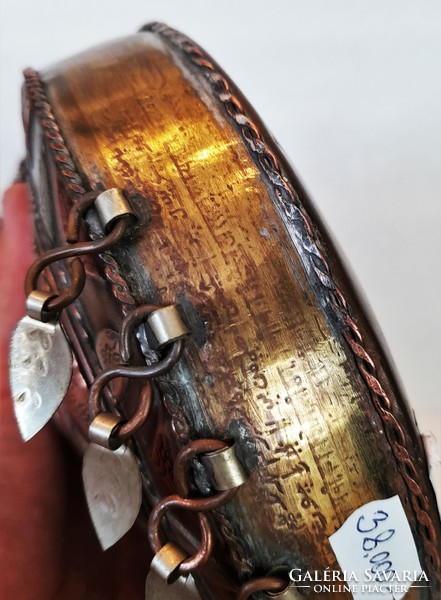 Antique Moroccan copper gunpowder flask, first half of the 20th century