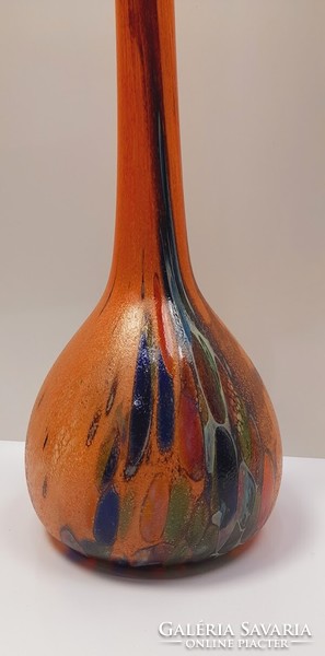 Long neck mid-century blown glass design vase - 51128