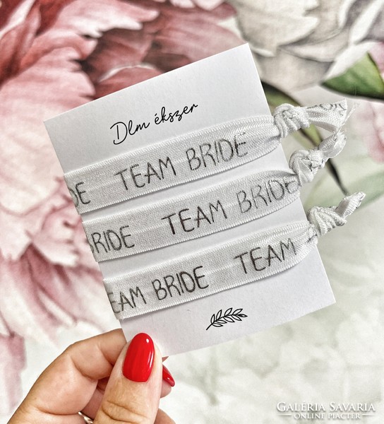 Team Bride karkötők lánybúcsúra- 3db