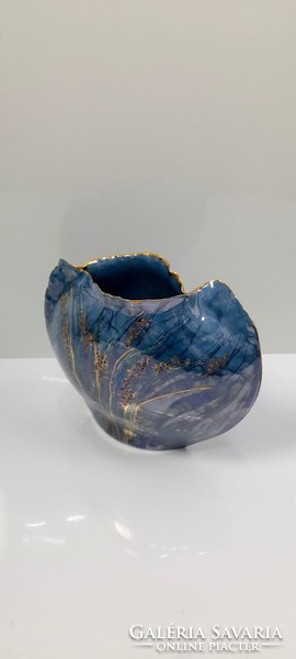 Különleges porcelán váza , Segesdi Bori - 51478