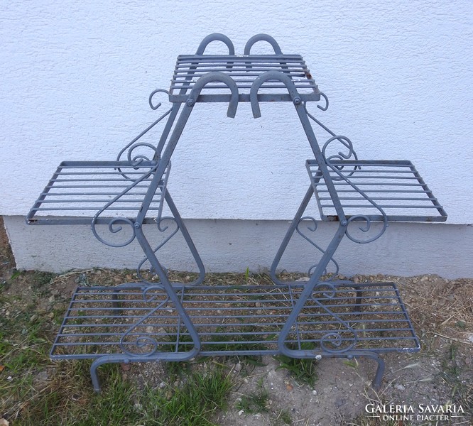 Wrought iron flower stand