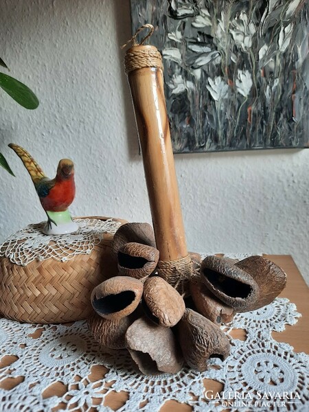 African instrument, rattle, could be used in ritual dances. Rare piece :) for collectors :)