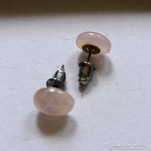 Rose quartz earrings