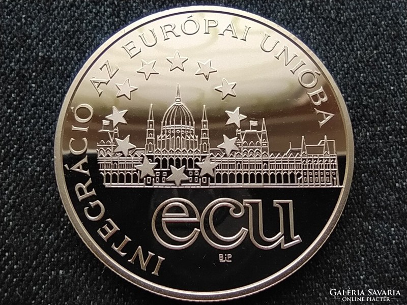 E.C.U. - Integráció az Európai Unióba Parlament ezüst 1000 Forint 1995 BP PP (id62387)