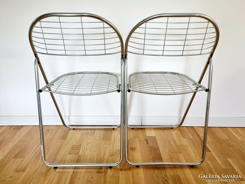 Vintage Niels Gammelgaard összecsukható fém székek
