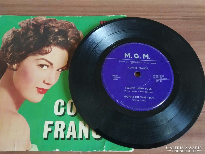 Connie Francis, kislemez, 1960-ból, izraeli kiadás (4 szám)