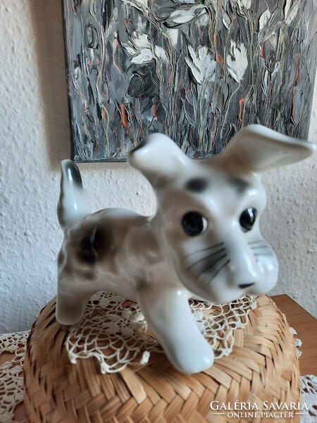 Kutya porcelán figura