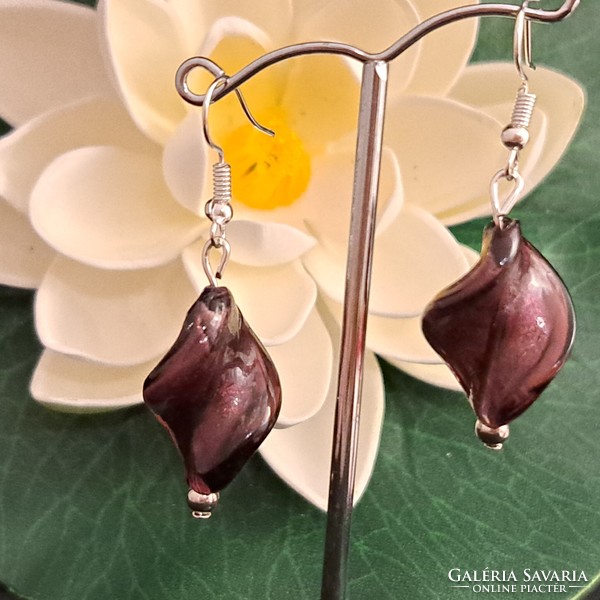 Antique glass earrings