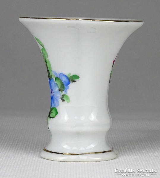 1N499 Régi virág mintás Herendi porcelán ibolya váza