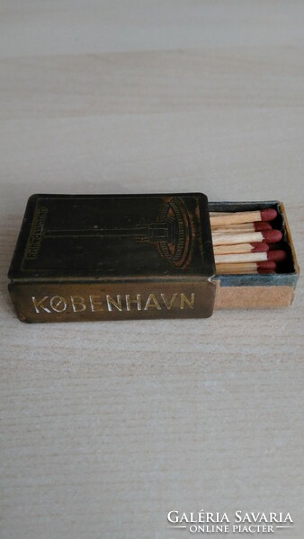 Antique bronze matchbox holder from the 1920s-30s - a rarity from Denmark