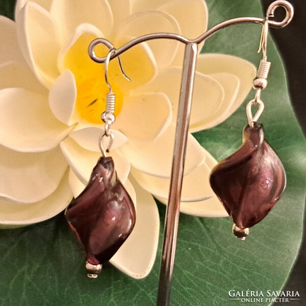 Antique glass earrings