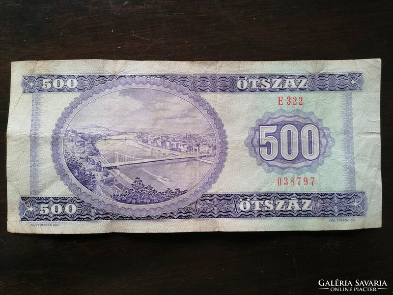 Lila Ady 500 Forint 1990
