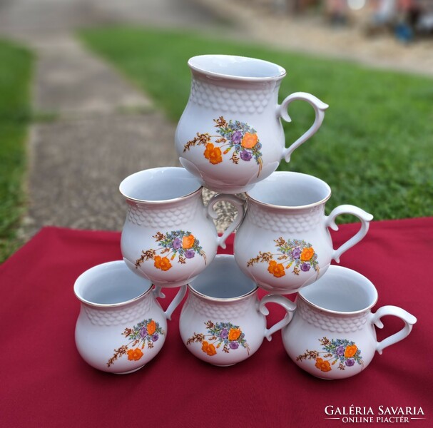 Beautiful Hólloház pot-bellied poppy mugs mug nostalgia porcelain heirloom antique