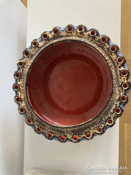 Peshudegkúti retro mid century ceramic bowl with a diameter of 25 cm