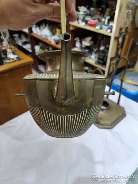 Old copper teapot
