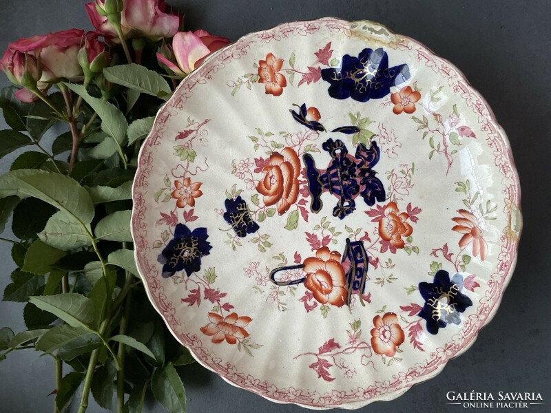 Antique William Mason Imari Pattern Earthenware Cake Plate