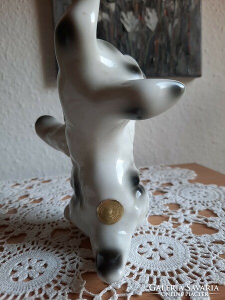 Dog porcelain figure