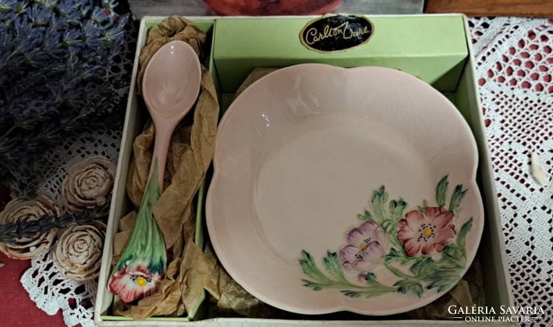 Rare English, Carlton ware jam set