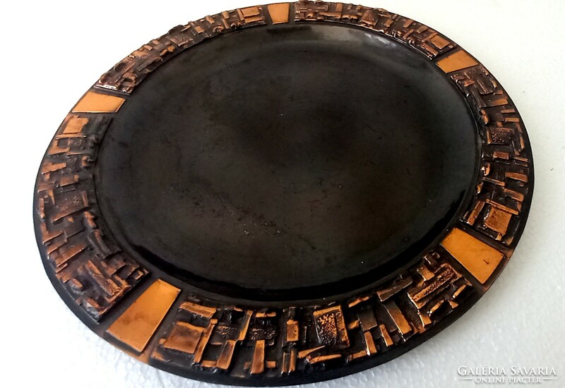 Iparmüvész bronz fali tányér design ALKUDHATÓ
